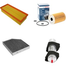 Bosch Filtre Bakım Seti Audi A5 2.0 Tdı 177 Beygir 2009-2015 Hava + Yağ F + Yakıt F. + Polen Sardes