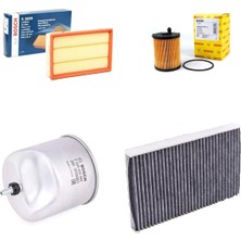 Bosch Filtre Bakım Seti Citroen C4 1.6 E-Hdi Dizel 2010+ 112-114 Beygir Hava + Yağ F + Yakıt F. + Polen Bosch