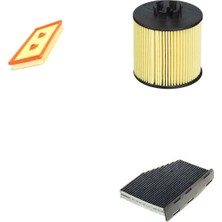 Bosch Filtre Bakım Seti Volkswagen Touran 1.6 Fsı Benzin 2005-2009 Hava + Yağ F. + Polen Filtre Bosch