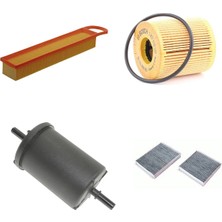 Bosch Filtre Bakım Seti Citroen C3 1.4 Vti 1.6 Vti Benzinli 2009-2017 Hava + Yağ F + Yakıt F. + Polen Bosch