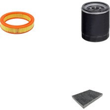 Bosch Filtre Bakım Seti Skoda Felicia 1.3 1990-1998 Yuvarlak Hava Filtre Hava + Yağ F. + Polen Filtre Sardes