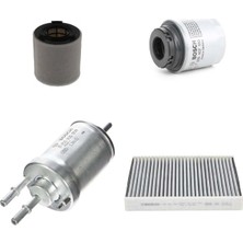 Bosch Filtre Bakım Seti Skoda Rapid 1.4 Tsı 2013-2016 122 Beygir Caxa Motor Hava + Yağ F + Yakıt F. + Polen Bosch