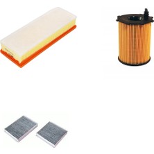 Bosch Filtre Bakım Seti Peugeot 207 1.6 Hdı Dizel 90 Beygir 2006+ 9hv 9hx Hava + Yağ F. + Polen Filtre Bosch