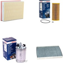 Bosch Filtre Bakım Seti Audi A4 1.9 Tdı Dizel 2001-2004 Hava + Yağ F + Yakıt F. + Polen Sardes