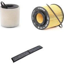 Bosch Filtre Bakım Seti Bmw 3 Serisi E90 320I Benzin 2006-2011 Hava + Yağ F. + Polen Filtre Sardes