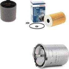 Bosch Filtre Bakım Seti Skoda Rapid 1.6 Tdı Dizel 2012-2018 Dizel 90-105 Beygir Hava + Yağ F. + Yakıt Filtre Bosch