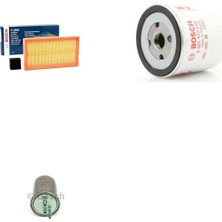 Bosch Filtre Bakım Seti Ford Tourneo Connect 1.8 Dizel 2002-2005 90 Beygir Hava + Yağ F. + Yakıt Filtre Bosch