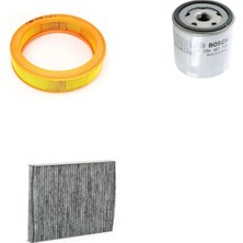 Bosch Filtre Bakım Seti Volkswagen Polo 1.3 Benzinli 1994-1995 Hava + Yağ F. + Polen Filtre Bosch