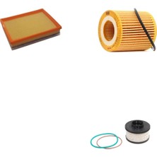 Bosch Filtre Bakım Seti Peugeot 2008 1.5 Bluehdı Dizel 120 Beygir 2019 Model Hava + Yağ F. + Yakıt Filtre Purflux