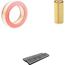 Bosch Filtre Bakım Seti Mercedes E220 W124 1993-1995 Benzin  Hava + Yağ F. + Polen Filtre Sion