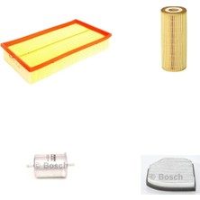 Bosch Filtre Bakım Seti Mercedes E230 W210 1996-1999 Benzin Hava + Yağ F + Yakıt F. + Polen Sardes