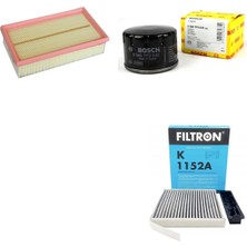 Bosch Filtre Bakım Seti Nissan Note 1.5 Dcı Dizel 2006-2012 Hava + Yağ F. + Polen Filtre Filtron