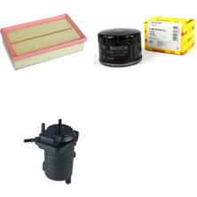 Bosch Filtre Bakım Seti Nissan Note 1.5 Dcı Dizel 2006-2012 Hava + Yağ F. + Yakıt Filtre Bosch