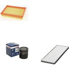 Bosch Filtre Bakım Seti Opel Tigra A 1994-2000 1.6 Klimalı Hava + Yağ F. + Polen Filtre Sardes