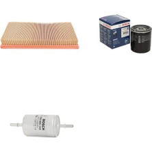 Bosch Filtre Bakım Seti Opel Vectra B 2.5 Benzin Metal Yağ Filtreli Hava + Yağ F. + Yakıt Filtre Bosch