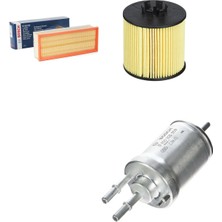 Bosch Filtre Bakım Seti Volkswagen Jetta 1.4 Tsı 2007-2010 140-170 Beygir Bmy Cavd Motor Hava + Yağ F. + Yakıt Filtre Bosch