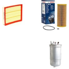 Bosch Filtre Bakım Seti Volkswagen Passat 1.9 Tdı Dizel 2002-2005 Hava + Yağ F. + Yakıt Filtre Bosch