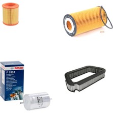 Bosch Filtre Bakım Seti Audi A8 4.2 Benzin 2003-2008 Hava + Yağ F + Yakıt F. + Polen Sion