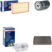 Bosch Filtre Bakım Seti Seat Leon 1.8 1999-2006 Benzinli Hava + Yağ F + Yakıt F. + Polen Bosch