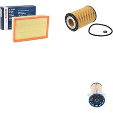 Bosch Filtre Bakım Seti Volkswagen Passat 1.6 Tdı Dizel 2015-2018 Hava + Yağ F. + Yakıt Filtre Bosch