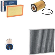 Bosch Filtre Bakım Seti Volkswagen Passat 1.6 Tdı Dizel 2015-2018 Hava + Yağ F + Yakıt F. + Polen Sardes