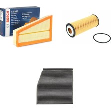 Bosch Filtre Bakım Seti Mercedes A Serisi W176 Amg A 45 2015-2018 381 Beygir Hava + Yağ F. + Polen Filtre Bosch