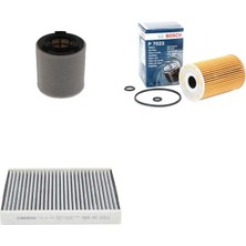 Bosch Filtre Bakım Seti Volkswagen Polo 1.6 Tdı Dizel 6r 6c 2010-2016 Hava + Yağ F. + Polen Filtre Sardes