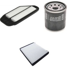 Bosch Filtre Bakım Seti Chevrolet Spark 1.0 1.2 2010+ Hava + Yağ F. + Polen Filtre Sardes