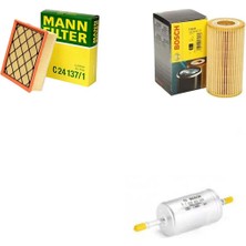 Filtre Bakım Seti Volvo S40 Iı 2.5 T5 Benzinli 2004-2013 Hava + Yağ F. + Yakıt Filtre Bosch