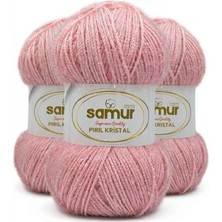 Samur Pırıl Kristal Simli 251 Pudra 100 GRAM-220 Metre  3 Adet