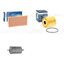 Bosch Filtre Bakım Seti Volvo V40 1.8 2.0 Benzin 1999-2005 Hava + Yağ F. + Yakıt Filtre Bosch