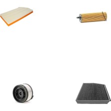 Bosch Filtre Bakım Seti Mercedes Glc 300 D Amg Dizel 245 Beygir XC253 2019+ Hava + Yağ F + Yakıt F. + Polen Bosch