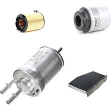 Bosch Filtre Bakım Seti Seat Altea 1.4 Tsı Benzinli Hava + Yağ F + Yakıt F. + Polen Bosch