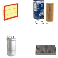 Bosch Filtre Bakım Seti Volkswagen Passat 1.9 Tdı Dizel 2002-2005 Hava + Yağ F + Yakıt F. + Polen Sardes