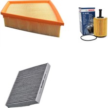 Bosch Filtre Bakım Seti Volkswagen Polo 1.4 Tdı Dizel 9n 2002-2009 Amf Bay Motor 75 Beygir Hava + Yağ F. + Polen Filtre Bosch