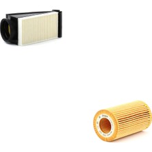 Bosch Filtre Bakım Seti Mercedes Glc 220 D 170 Beygir XC253 2015-2019 Hava + Yağ Filtre