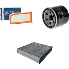 Bosch Filtre Bakım Seti Dacia Lodgy 1.6 Sce Benzin 2016+ Hava + Yağ F. + Polen Filtre