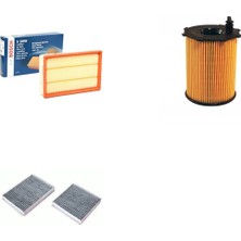 Bosch Filtre Bakım Seti Peugeot 207 1.6 Hdı Dizel 92 Beygir 2010+ 9hp Hava + Yağ F. + Polen Filtre Bosch