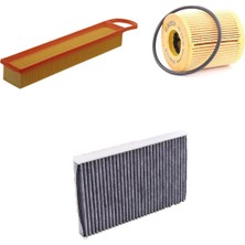 Bosch Filtre Bakım Seti Citroen C4 1.6 Vtı 120 Beygir Benzinli 2005-2011 Hava + Yağ F. + Polen Filtre Bosch