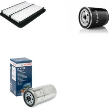 Bosch Filtre Bakım Seti Kia Sorento 2.5 Dizel 2003-2009 Hava + Yağ F. + Yakıt Filtre Bosch