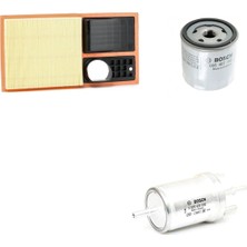 Bosch Filtre Bakım Seti Skoda Fabia 1.4 2008-2010 Benzinli Hava + Yağ F. + Yakıt Filtre Bosch