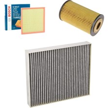 Bosch Filtre Bakım Seti Opel Astra J 1.6 Turbo 2009-2016 Benzin Hava + Yağ F. + Polen Filtre Bosch