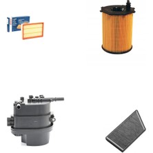 Bosch Filtre Bakım Seti Peugeot 206+ 1.4 Hdı Dizel 2011+ Hava + Yağ F + Yakıt F. + Polen Sion