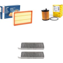 Bosch Filtre Bakım Seti Citroen C4 Picasso 1.6 Hdı Dizel 2005-2011 9hr (DV6C) Hava + Yağ F. + Polen Filtre Bosch