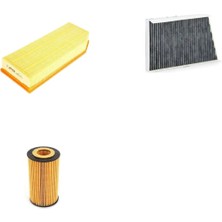 Bosch Filtre Bakım Seti Mercedes C200 Cdı W203 2000-2003 Dizel 116 Beygir Hava + Yağ F. + Polen Filtre Sardes