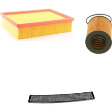 Bosch Filtre Bakım Seti Bmw 3 Serisi E46 325 I Benzin 2002-2004 Hava + Yağ F. + Polen Filtre Sardes