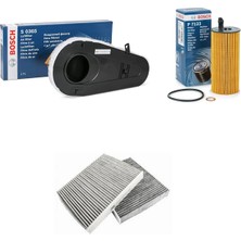 Bosch Filtre Bakım Seti Bmw 5 Serisi F10 520 D Dizel 2011-2016 Hava + Yağ F. + Polen Filtre Bosch