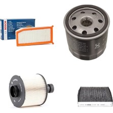 Bosch Filtre Bakım Seti Dacia Logan Mcv Iı 1.5 Dci 2013+ 75 Beygir Hava + Yağ F + Yakıt F. + Polen Sardes