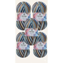 Kartopu 5 Adet Baby One Prınt B59163-100 G-250 M-Anti-Pilling Renkli Bebek Ipliği!