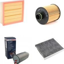 Bosch Filtre Bakım Seti Alfa Romeo Mito 1.6 Jtd Dizel Start Stop Olmayan Araçlar Hava + Yağ F + Yakıt F. + Polen Sardes